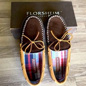 NWB Florsheim men’s brown moccassin loafers